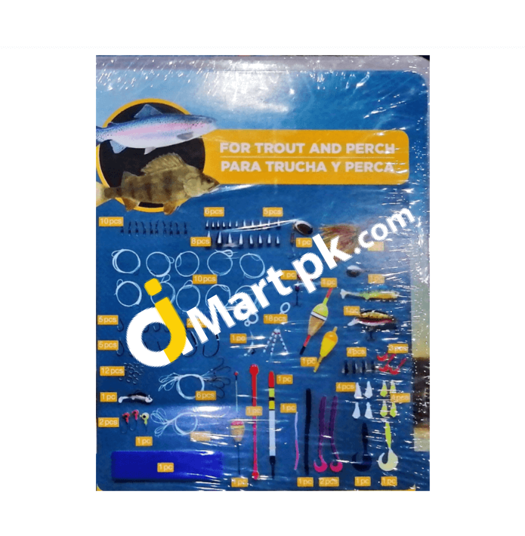 Crivit Predator Lure Kit For Trout & Perch (131 Pieces) - Imported Form Uk