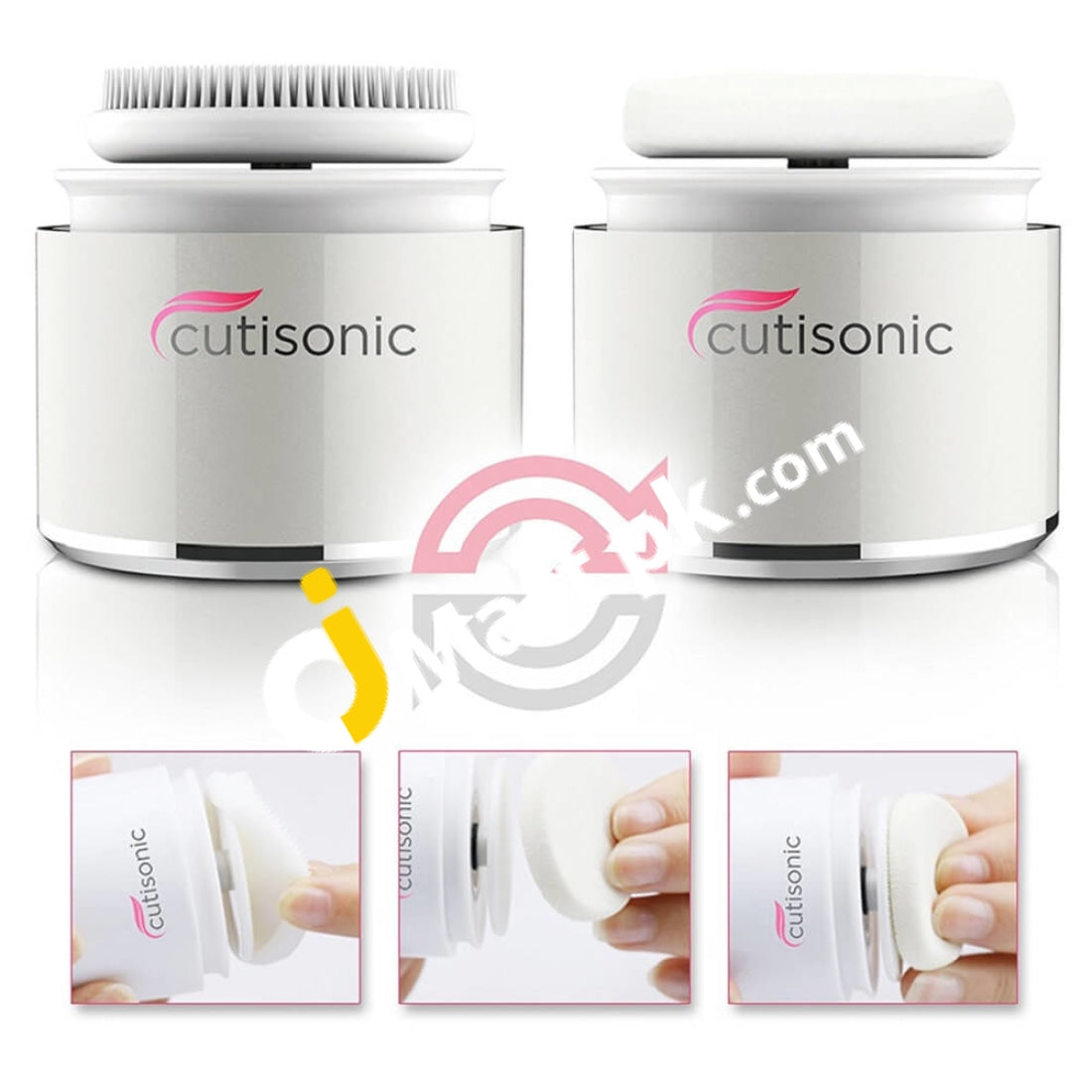 Cutisonic Sonic Face Cleansing Brush & Make Up Applicator - Imported From Uk