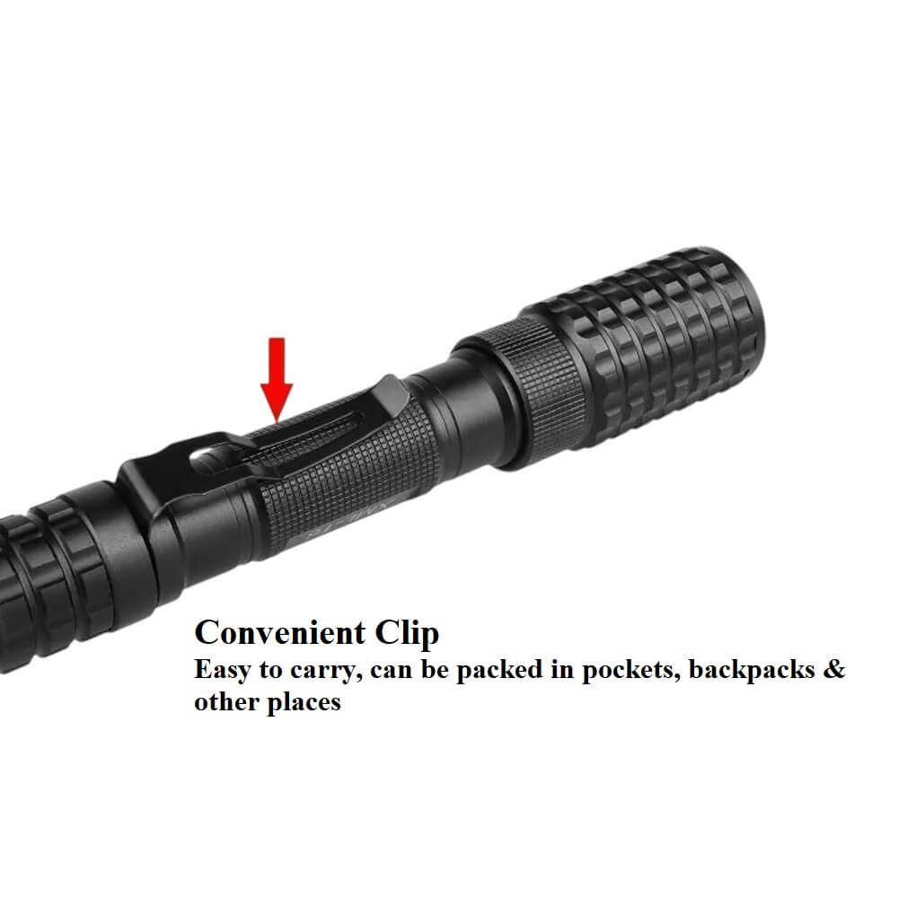 Bodyguard XML-T6 12000 Lumens Zoomable LED Flashlight with 5 Light Modes (Container Product Without Box) - Imported from UK