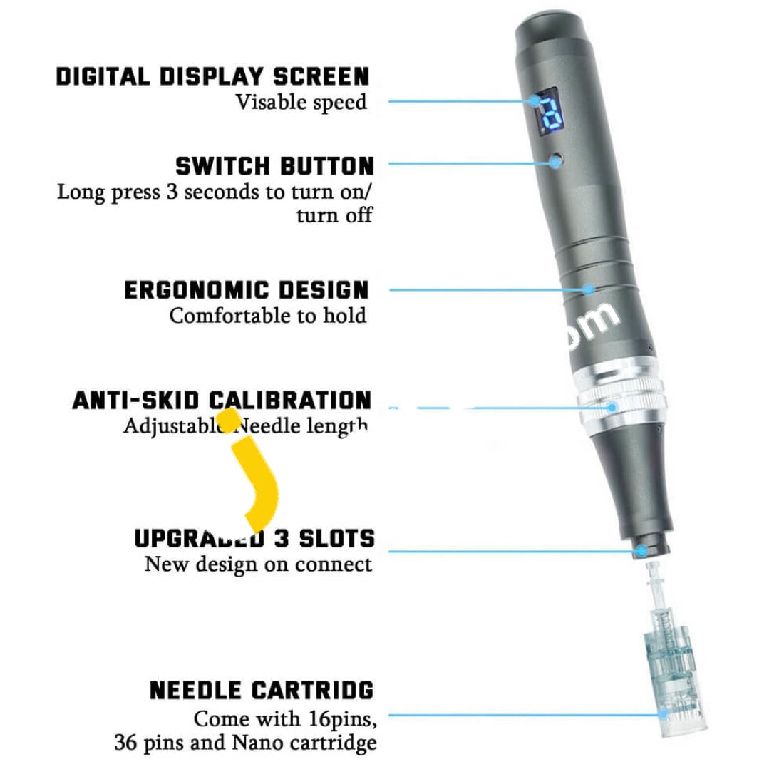Dr. Pen Ultima M8 Micro-Needling Wireless Derma Skin Care Tool With Digital Display & 6 Level Speed