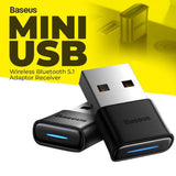 Baseus BA04 Mini Wireless Bluetooth 5.0 Adapter, USB Receiver Dongle - Imported from UK