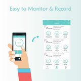 SnapECG Portable EKG Monitor, Handheld ECG Heart Rate Monitor for Smartphone, Wireless Heart Performance Tracking, Home Use EKG Monitoring Device for iPhone, Android - Imported from UK