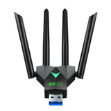 USB WiFi Adapter, Dual Band 1300Mbps Wireless Network Adapter, Driver Free WiFi Dongle Signal Receiver for PC Windows 11/10/8.1/8/7 (Amazon Container Product Without Box) - Imported from UK