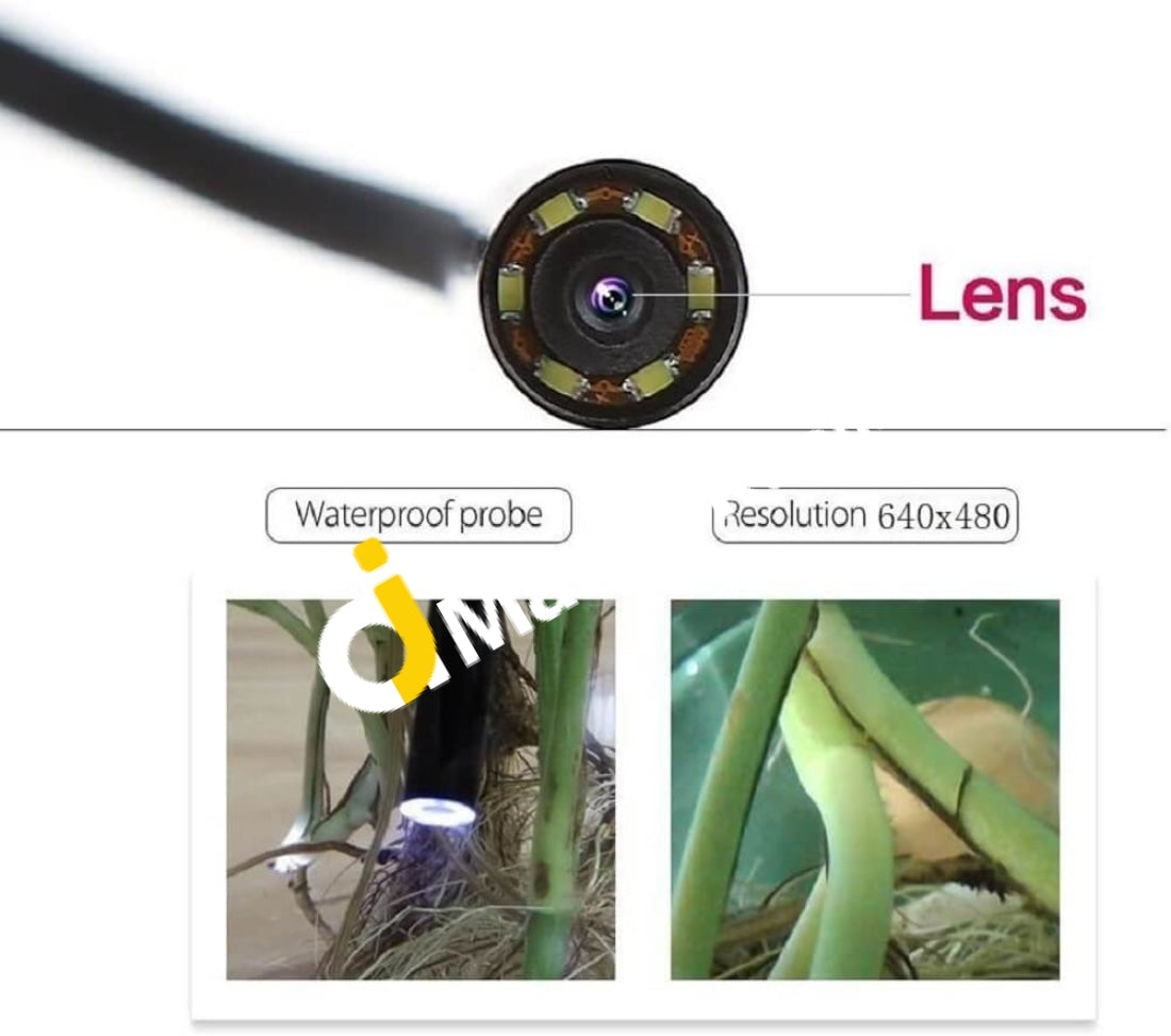Eggsnow 5.5Mm 0.8M/2.6Ft 1.3 Megapixels 6 Led Waterproof Ip67 Digital Usb Endoscope Inspection