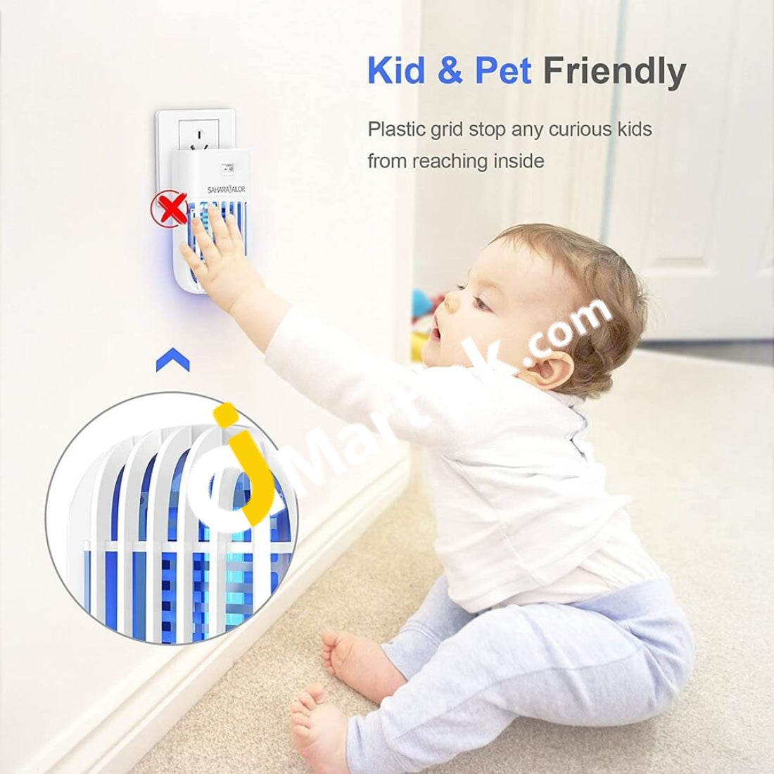 Sahara Sailor Electric Insect Killer 1200V Plug In Mosquito Repellent Lamp Mini Fly Trap For