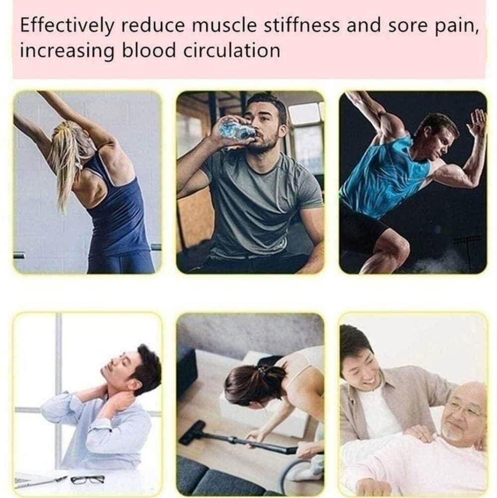 Fascial Massage Gun, Electric Wireless Silent Charging Deep Muscle Massage Gun with 4 Heads - Imported from UK