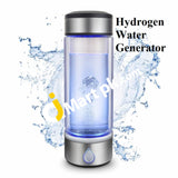 FEFELIKE Hydrogen Water Bottle Portable & Rechargeable PEM Technology, Portable Hydrogen Water Ionizer Machine, Hydrogen Water Generator, Hydrogen Rich Water Glass Health Cup for Home Travel  - Imported from UK