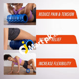 Fit Nation Foam Roller Ultra Lightweight Hollow Core Muscle For Deep Pain Relief In Your Aching Legs