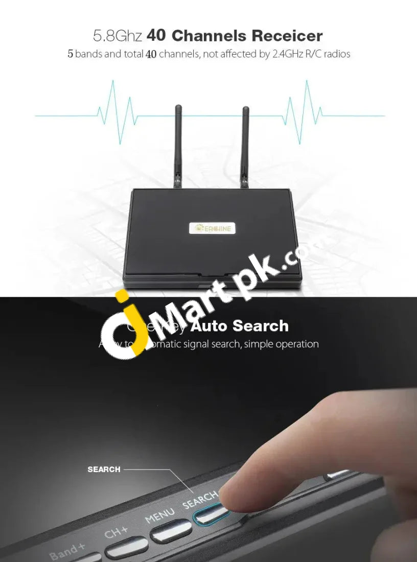 Fpv Monitor Eachine 5.8Ghz 40 Channel 7 Lcd Screen For Rc Quadcopter Drone Aerial Photography -