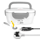 Homeasy 2-in-1 Electric Lunch Box, 1.5L Food Heater Warmer Removable Food-Grade Stainless Steel Container Portable for Car, Office, School & Home - Imported from UK