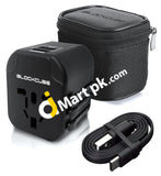 iBlockCube® World Travel Power Adapter with 2 USB 2.0 Charging Ports for US / UK / EU / AU Plugs - Imported from UK