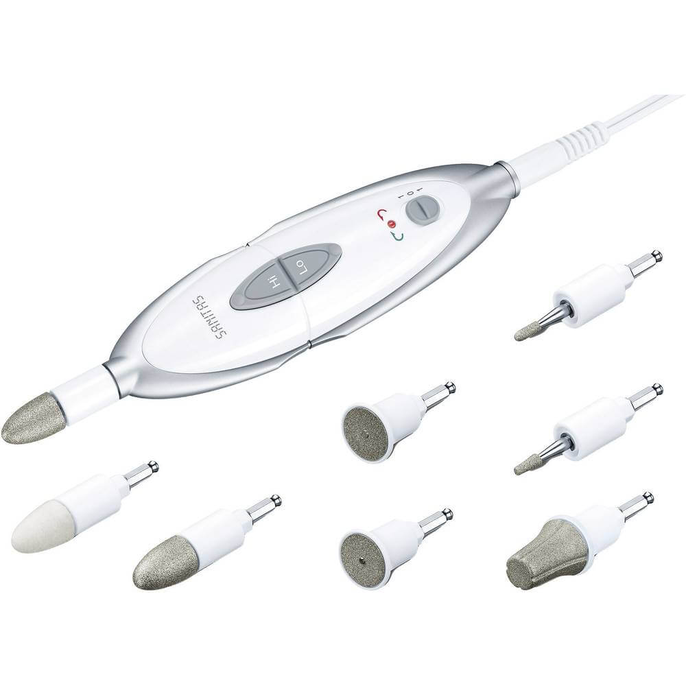 Sanitas SMA 35 Electric Manicure/Pedicure Set With 7 Professional Nail Care Tips - Imported from UK