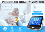 Indoor Air Quality Carbon Dioxide Monitor Ndir Sensor Usb Rechargeable Co2 Alarm Meter Temperature &