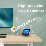 Indoor Air Quality Carbon Dioxide Monitor Ndir Sensor Usb Rechargeable Co2 Alarm Meter Temperature &