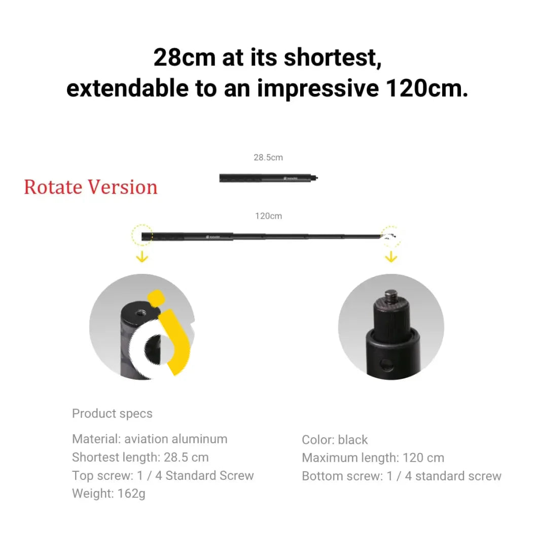 Insta360 Invisible Selfie Stick For One X R Action Camera Designed Bullet Time Imported From Uk