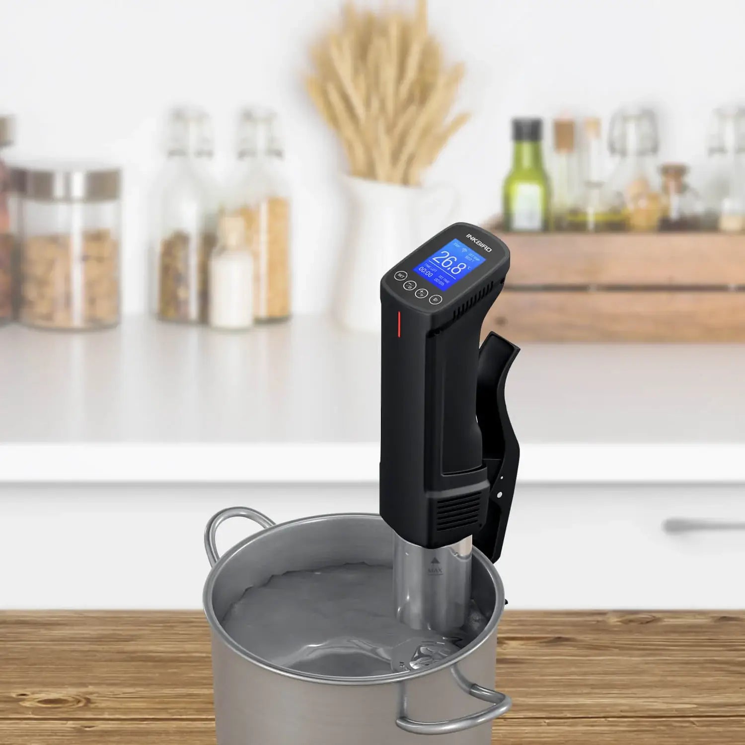 Inkbird ISV-100W WiFi Sous Vide Cooker,  1000W Precise Temperature & Time Control with Fast Heating, Smart Wireless Immersion Circulator - Imported from UK