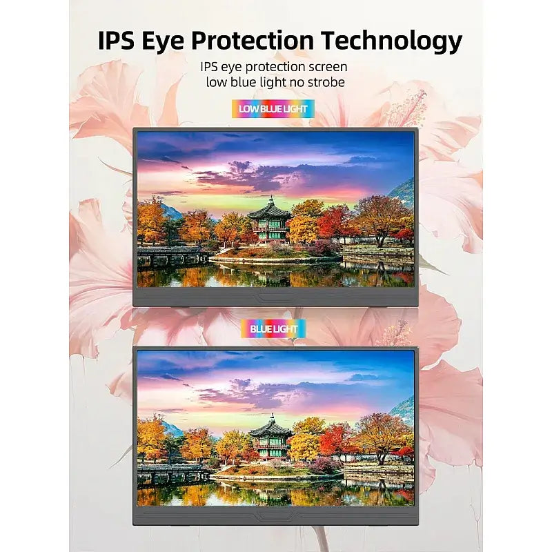ZSUS 15.6" 144Hz Portable Monitor, 1920*1080 HDR 16:9 IPS Screen For XBox PS4/5 Switch Cell Phone PC Laptop Extension - Imported from UK
