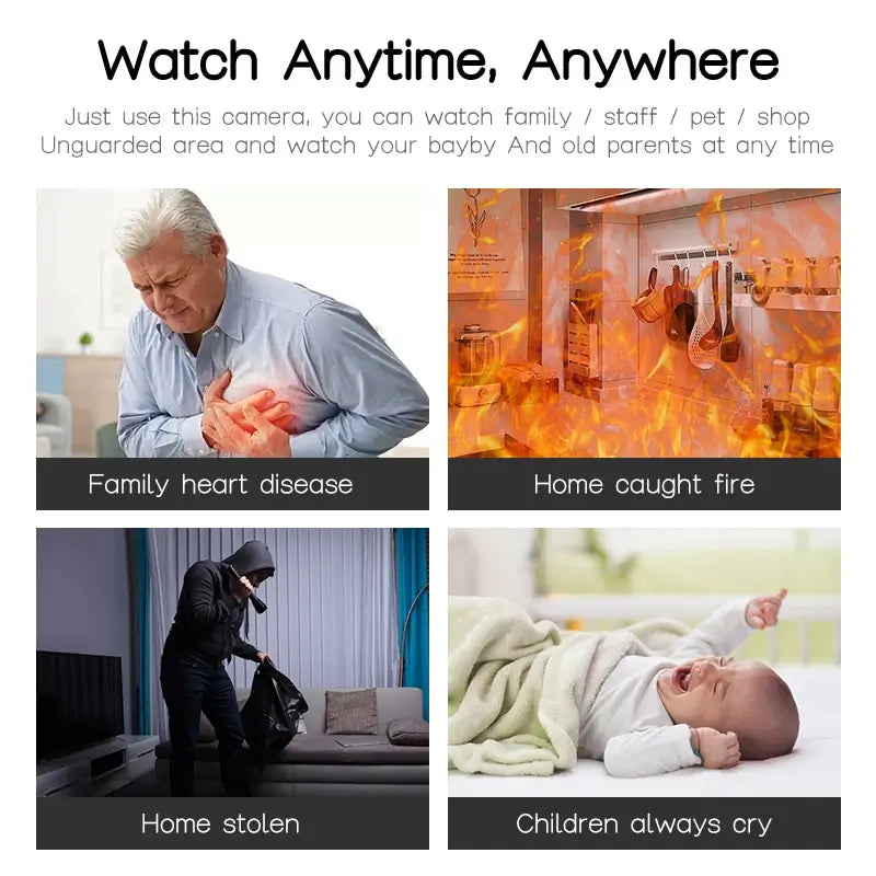 BESDER 3MP PTZ WiFi Camera Video Call with 2.8" IPS Screen, Baby Cry Sound Detection Security IP Camera - Imported from UK