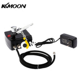 Kkmoon New Professional Gravity Feed Dual Action Airbrush With Air Compressor Kit For Art Painting