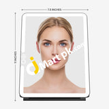 Luna London Eclipse Led Lighted Vanity Makeup Mirror 3 Colour Light Compact Portable Rechargeable