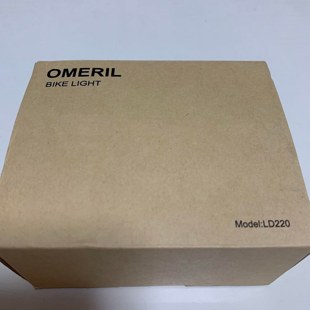 OMERIL LD220 LED Bike Light With Horn, USB Rechargeable Waterproof Front & Back Lights for Mountain Bike, E-Bike - Imported from UK
