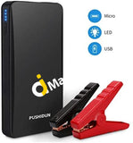 PUSHIDUN Car Jump Starter 12000mAh 400A 12V Auto Battery Jumper Booster with LED Flashlight 3 Modes, Portable Power Pack for Small Cars - Imported from UK