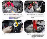 Pushidun Car Jump Starter 6000Mah 400A 12V Auto Battery Jumper Booster With Led Flashlight 3 Modes