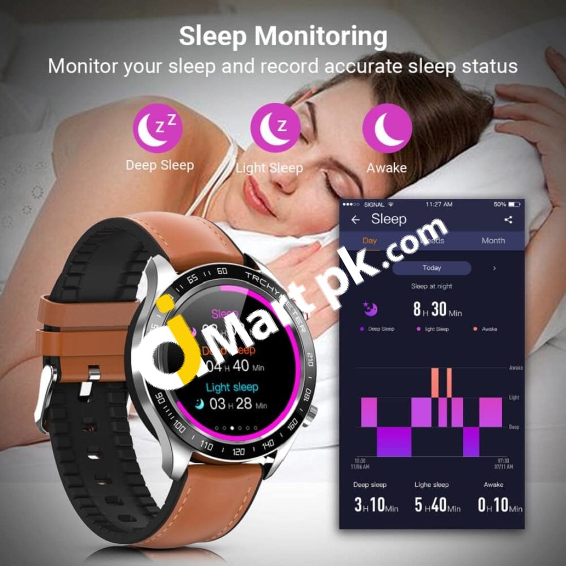 R5 Men Gps Smart Watch For Android & Ios Phones 1.3 Full Hd Touch Screen Fitness Tracker Heart Rate