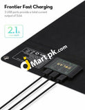 Solar Panel Ravpower 28W With 3 Usb Ports Waterproof Foldable Camping Travel Charger - Imported From