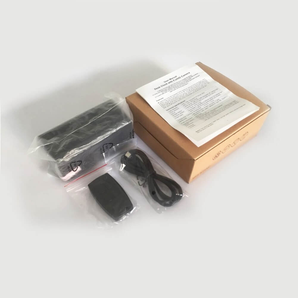 Desk Clock with Full HD 1080P Spy Camera Alarm Setting IR Night Vision & Motion Detection - Imported from UK