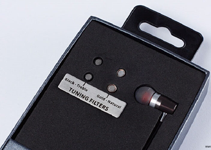ROCK JAW AUDIO Alfa Genus V2 Earphones with In-Line Mic & Tuning Filter - Imported from UK