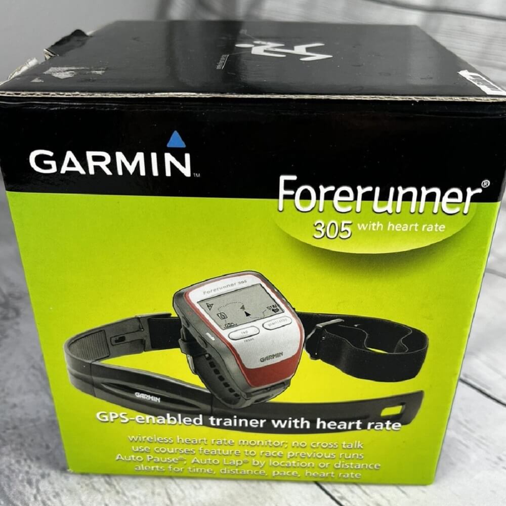 Garmin Forerunner 305 GPS Receiver With Heart Rate Monitor (Condition: 10/8) - Imported from UK