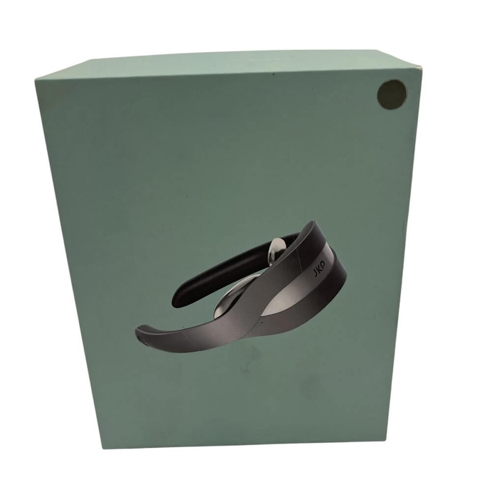 JKP Foldable Portable Neck Massager, Heating Cervical Massager for Neck Pain with 5 Massage Modes & 15 Intensity Levels, Built-in Battery with USB Charging Cable & Remote - Imported from UK