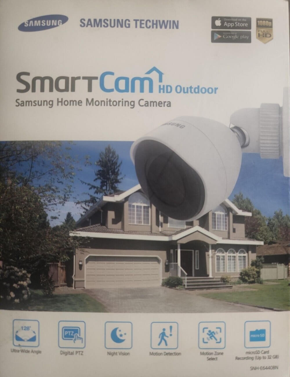 Samsung SmartCam, HD Outdoor 1080p Full HD WiFi Home Monitoring Camera - Imported from UK