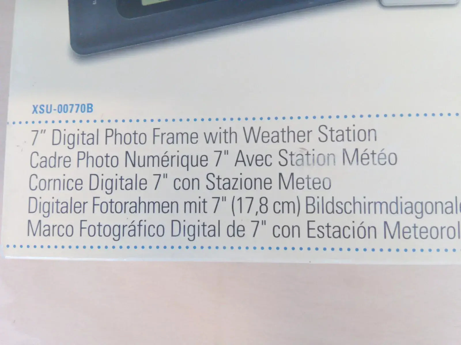 Polaroid 7" Color Screen Digital Photo Frame with Built-in Weather Station - Imported from UK