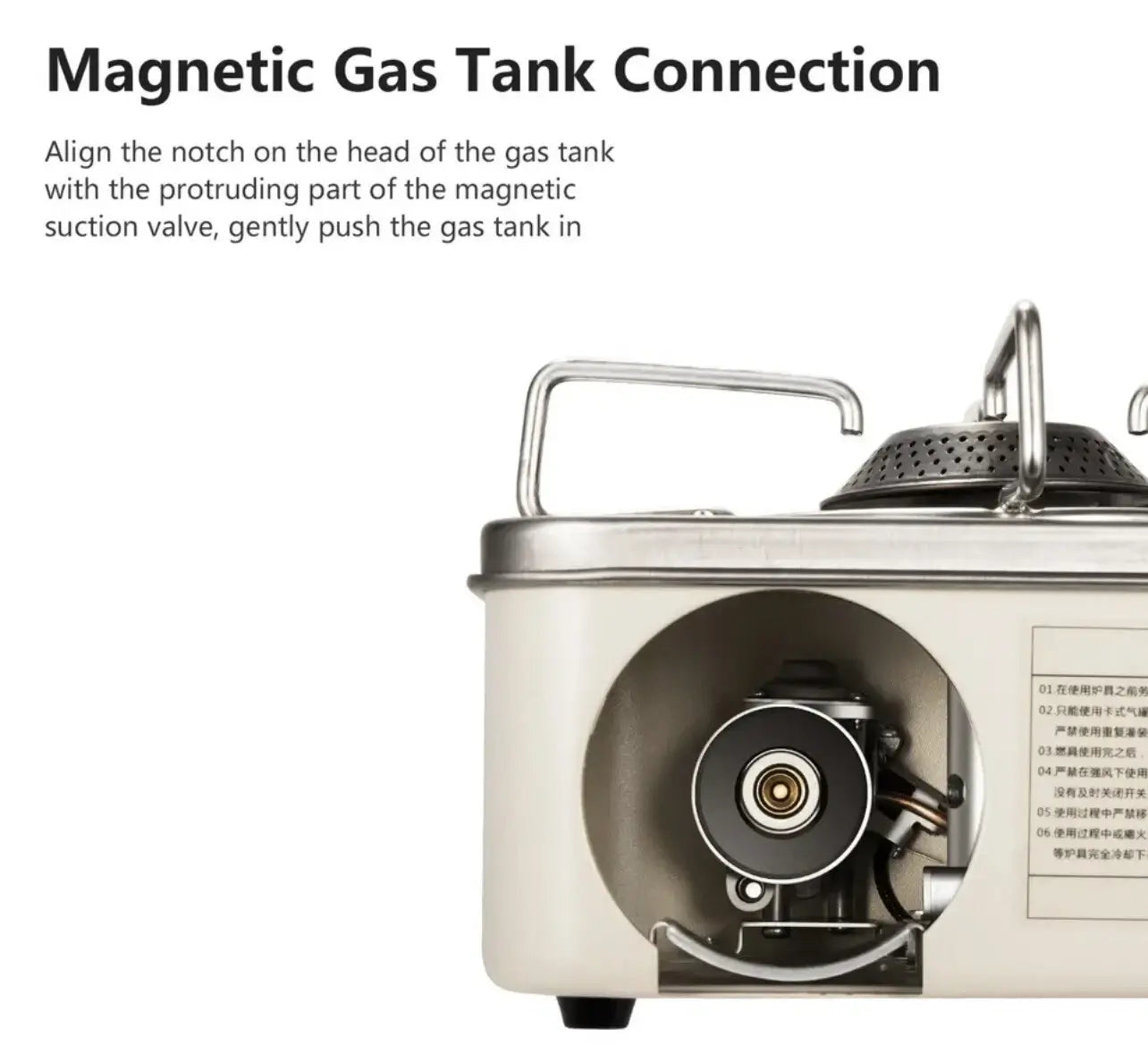 BISINNA 2800W Camping Gas Stove, High Firepower Single Burner Gas Stove for Outdoor Hiking Camping Backpacking Picnic - Imported from UK