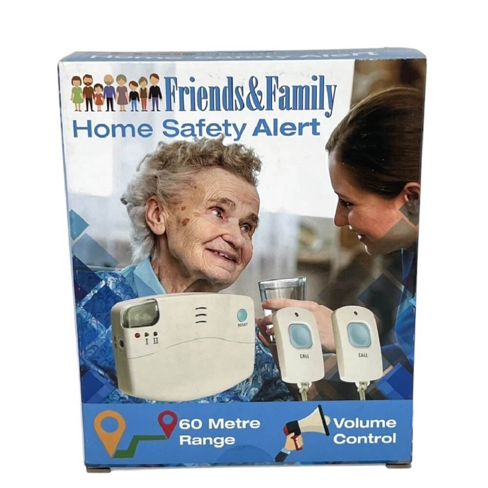 Lifemax Friends & Family Home Safety Alert System with 2 Wireless Pendant Call Alarm - Imported from UK