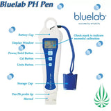 bluelab pH Pen Digital pH Tester Hand-Held Meter Measures pH & Temperature in Solutions & Soil Solutions Optimize Plant Health & Performance - Imported from UK