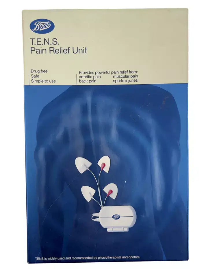 Boots T.E.N.S. Pain Relief Unit Best for Arthritic Pain Muscular Pain Back Pain Sports Injuries - Imported from UK