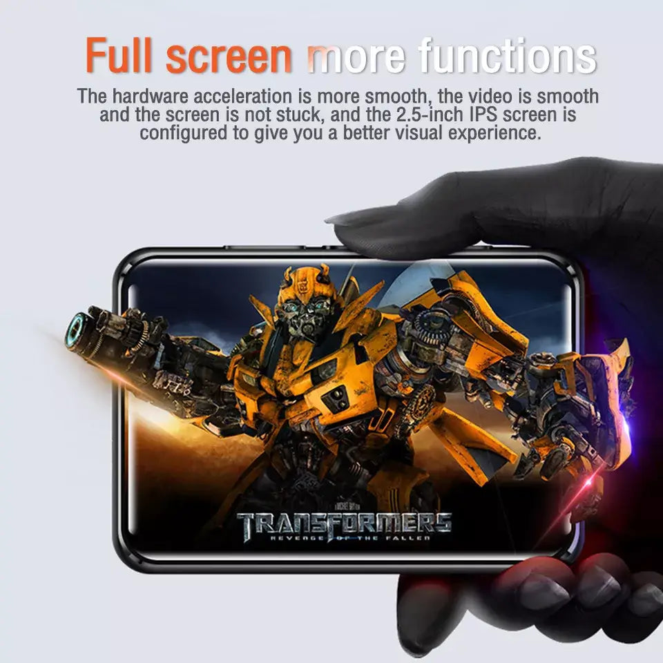 CHENFEC Bluetooth 5.0 MP3/MP4 Player, 32GB HiFi Lossless Music Player with 2.5" Full Touch Screen, FM Radio, Recorder, Speaker - Imported from UK