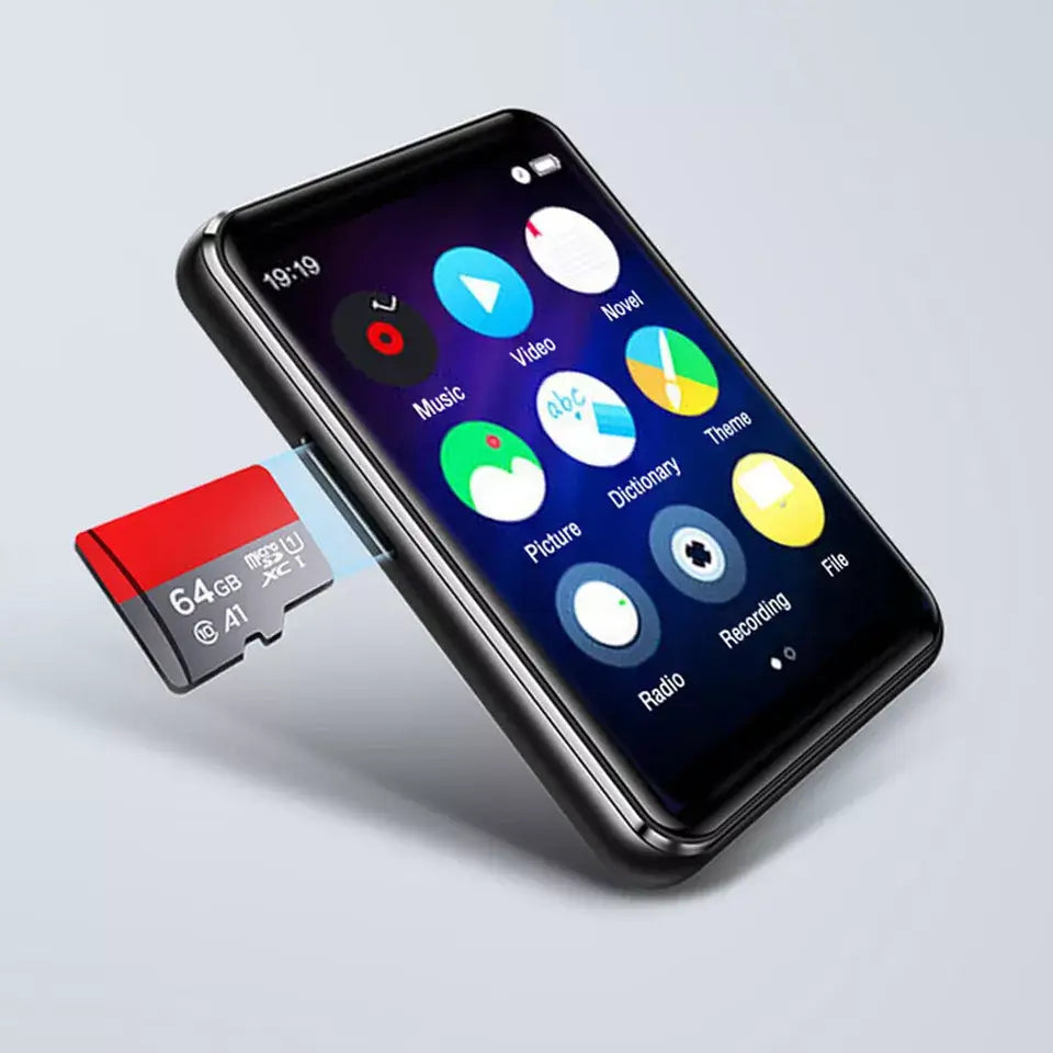 CHENFEC Bluetooth 5.0 MP3/MP4 Player, 32GB HiFi Lossless Music Player with 2.5" Full Touch Screen, FM Radio, Recorder, Speaker - Imported from UK