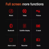 CHENFEC Bluetooth 5.0 MP3/MP4 Player, 32GB HiFi Lossless Music Player with 2.5" Full Touch Screen, FM Radio, Recorder, Speaker - Imported from UK