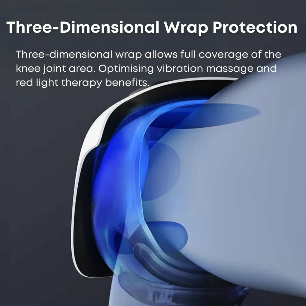 Smart Wearable Knee Massager with Large LED Screen, Rechargeable Knee Massage with Heat for Knee Joint Pain Injury, Swelling & Stiffness - Imported from UK