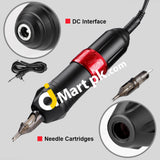 Solong Rotary Tattoo Machine Kit Hybrid Pen 20 Cartridges 8 Inks Professional Digital Power Supply -