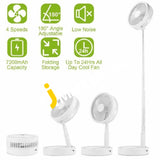Table Stand Fan Rechargeable Standing  6