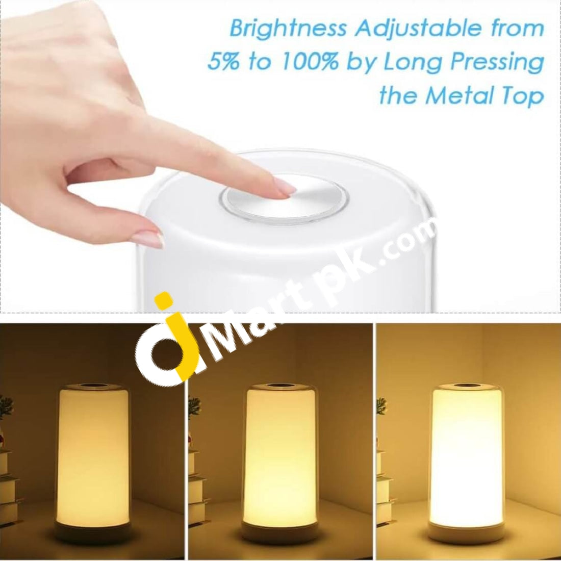 Tomshine Touch Dimmable Led Table Lamp With Color Control Temperature & Brightness Regulation Night