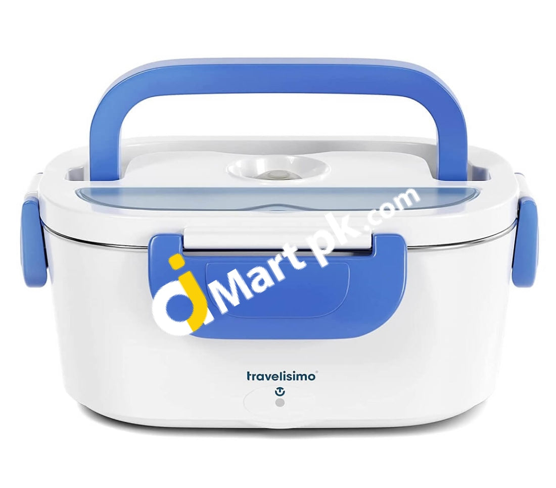 Travelisimo 2-In-1 Electric Lunch Box Portable Food Warmer For Car Truck Home & Work 12V 220V 40W