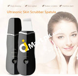 Ultrasonic Skin Scrubber Spatula Rechargeable Facial Cleaner Peeling Vibration Blackhead Removal