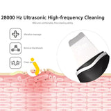 Ultrasonic Skin Scrubber Spatula Rechargeable Facial Cleaner Peeling Vibration Blackhead Removal