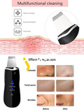 Ultrasonic Skin Scrubber Spatula Rechargeable Facial Cleaner Peeling Vibration Blackhead Removal